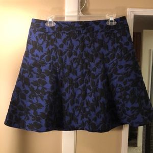 Express tapestry print a line skirt